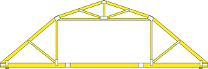 Image of gambrel truss.